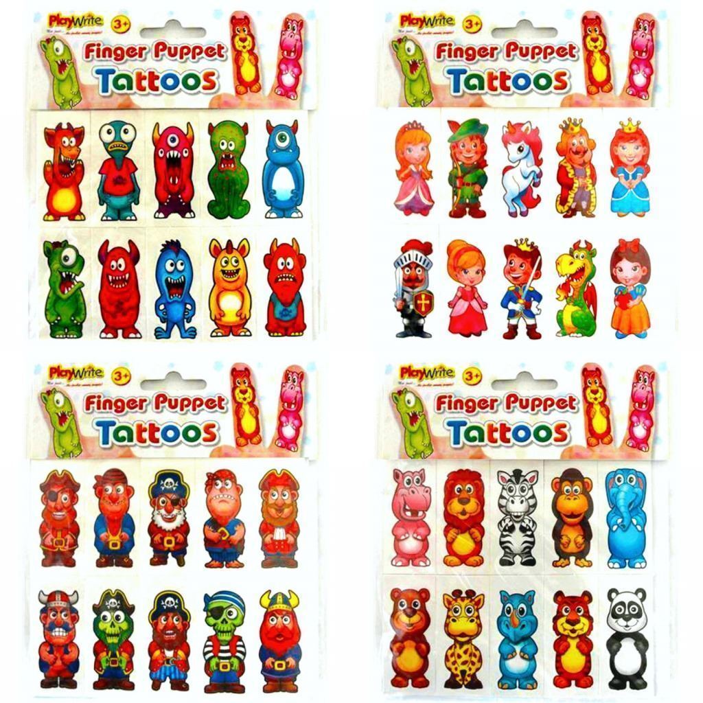 10 Finger Puppet Tattoos
