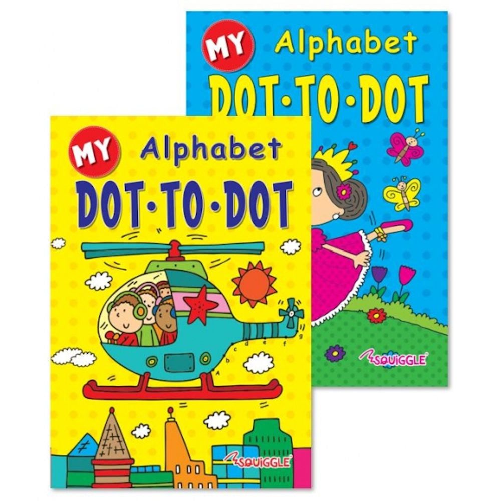 A4 ABC Dot-to-Dot Book - Assorted Educational Activities Fun Learning Engaging Puzzles High Quality Paper