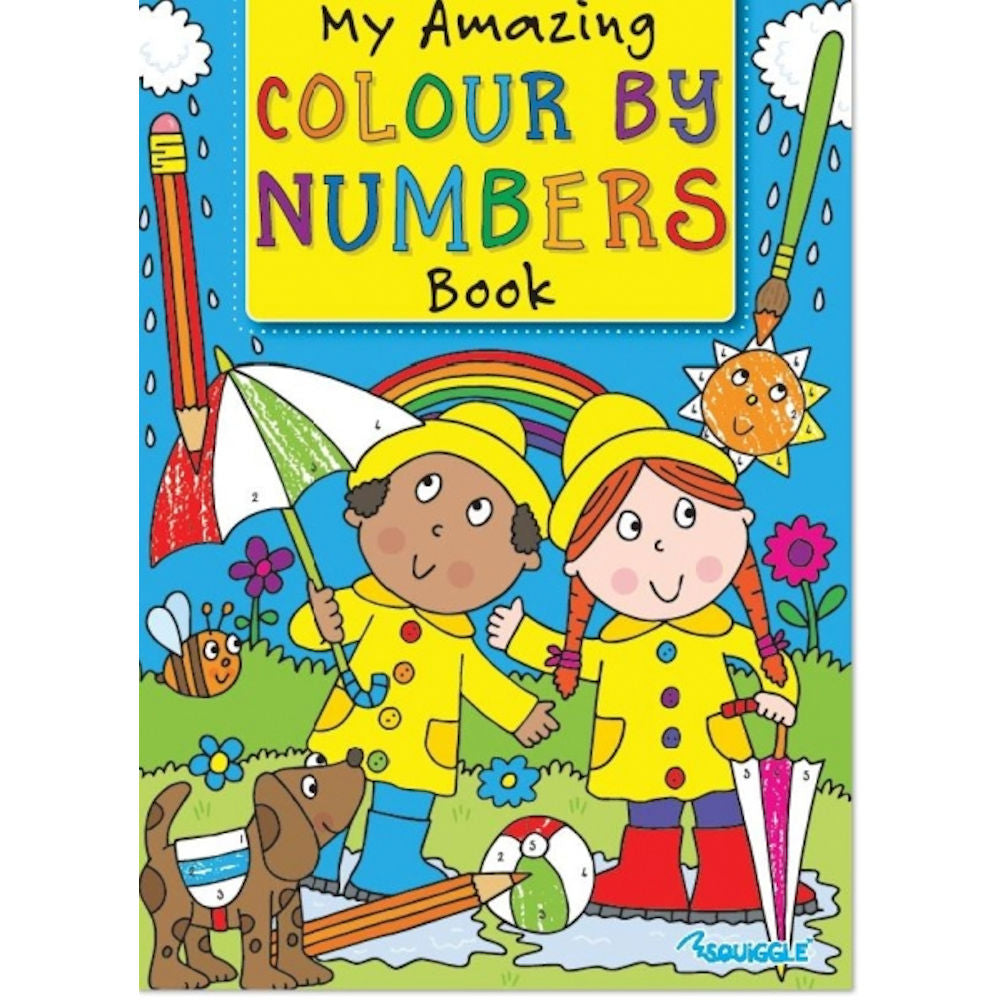 A4 Colour By Numbers Book - Assorted Colouring Fun Educational Entertaining
