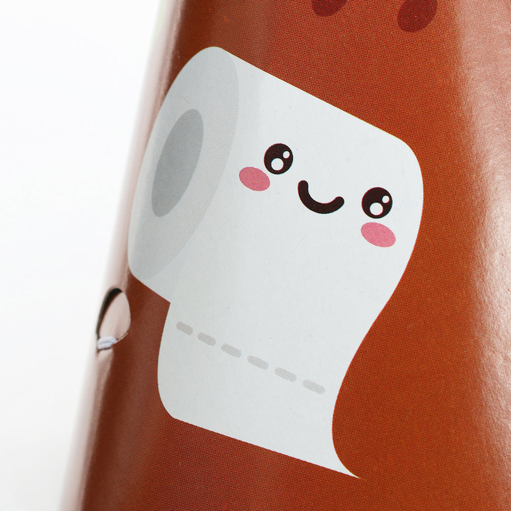 12 Emoji Poo Paper Party Hats