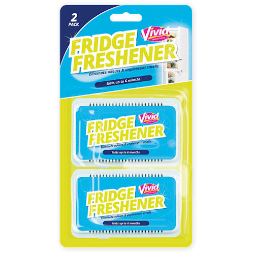 Fridge Freshener 2 Pack - Odour Absorber for Refrigerator, Air Purifier to Keep Food Fresh Longer