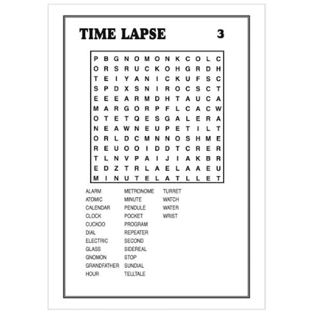 A5 Puzzle Time Book - Compact Size Puzzles Entertainment