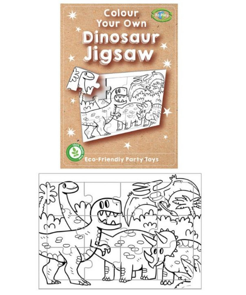 Re:Play Mini Dinosaur Colour Your Own Jigsaw Puzzle