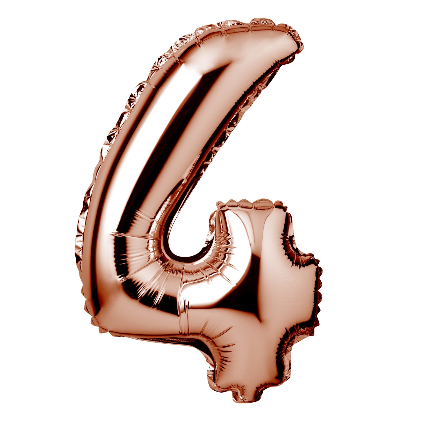 Large Rose Gold Foil "Number 4" Balloon