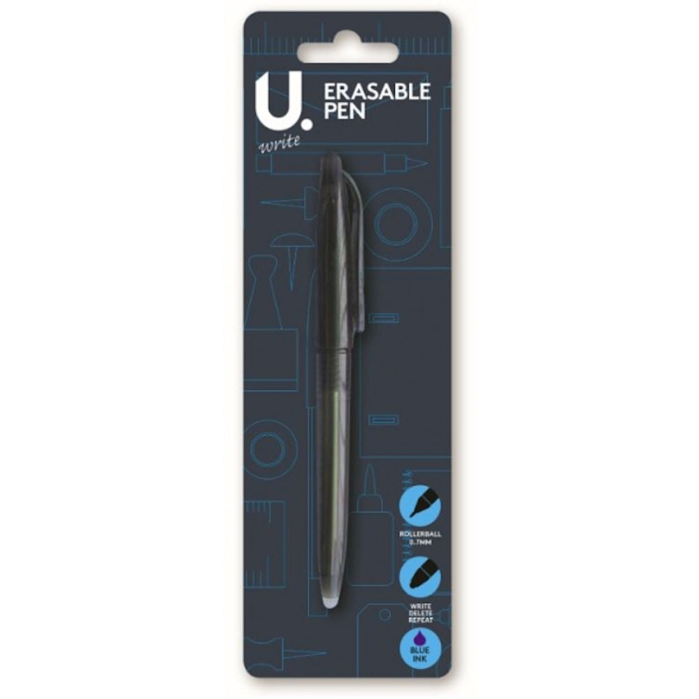 Erasable Pen - Rollerball Blue Ink Smooth Writing Mistake Free Corrections Rollerball Tip Precise Lines