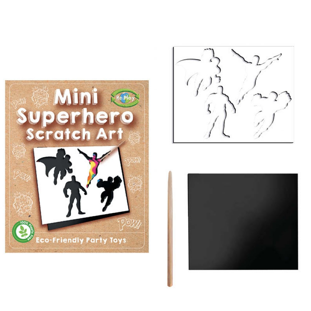 Re:Play Mini Super Hero Scratch Art
