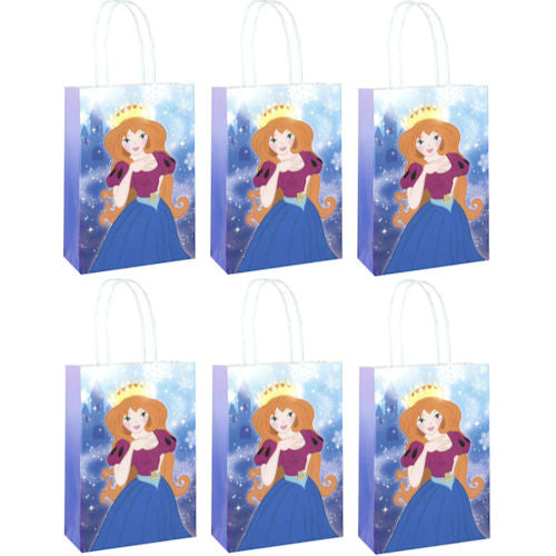 Ice Princess Paper Handle Bags - Assorted Designs Party Favour Bags Gift Kids