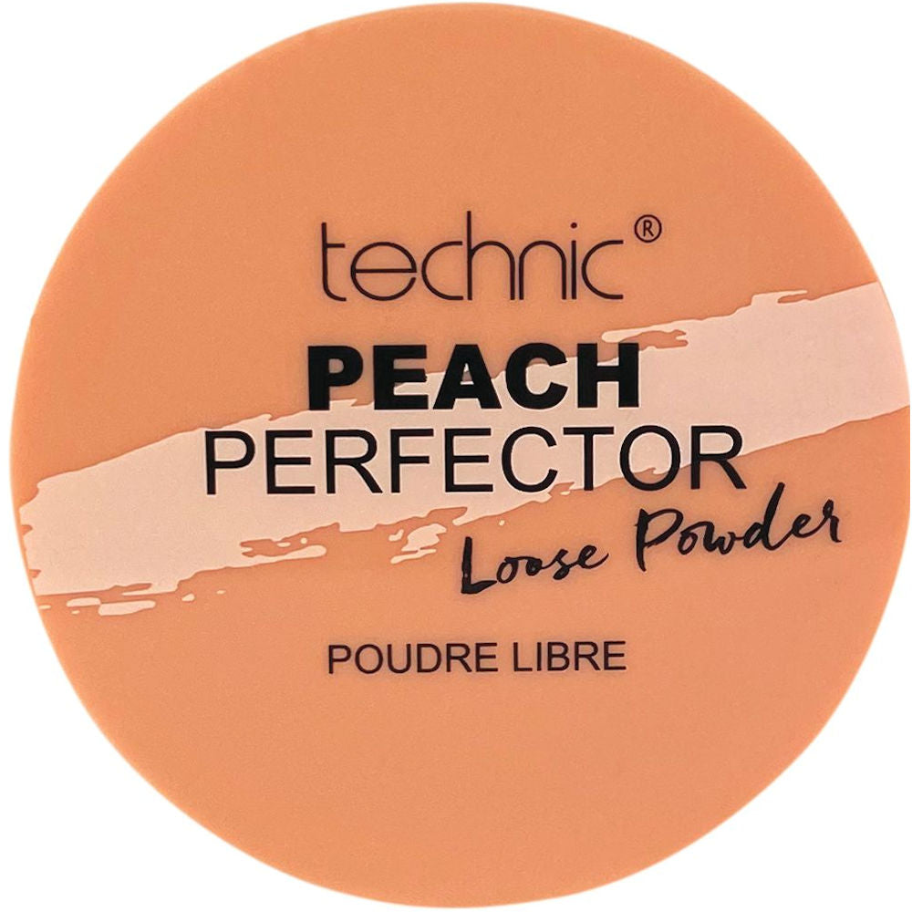 Technic Cosmetics Loose Face Powder Peach Perfector - Makeup Beauty Setting Powder Mattifying Flawless Finish