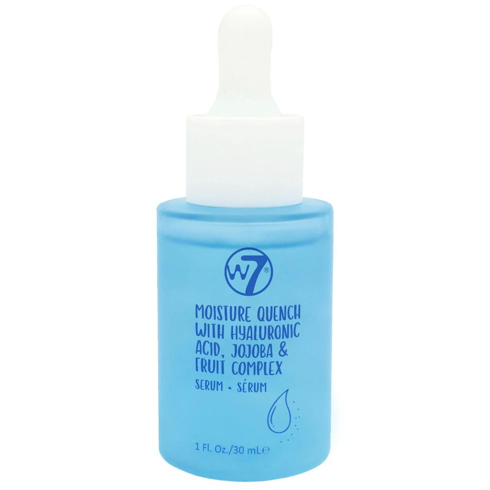 W7 Cosmetics Moisture Quench Face Serum - Hydrating Nourishing Anti Aging Smooth Skin Treatment