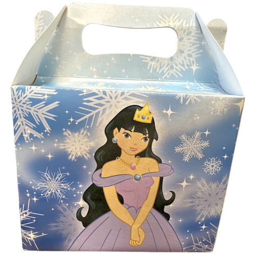 Ice Princess Lunch Boxes - 6 Pack Assorted Designs Party Kids Birthday Celebrations