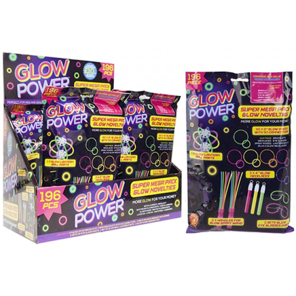Mega Pack of Glow Sticks - 96 Piece Festival Party Light Up Night Glow Sticks Connectors