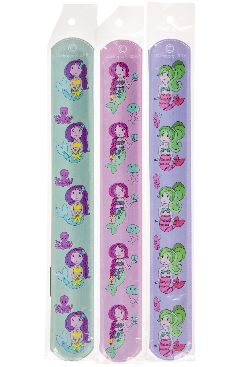 6 Mermaid Slap Bracelets