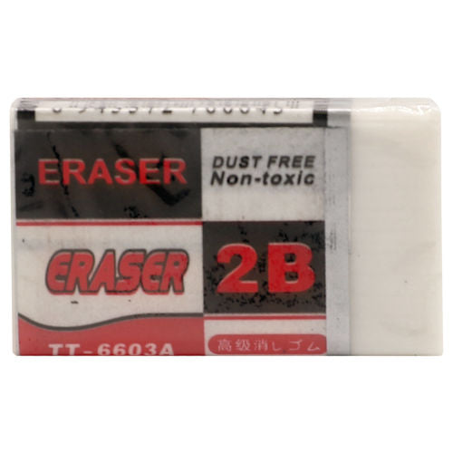 Erasers - 6 Pack Rubber Stationery School Office Correction Delete