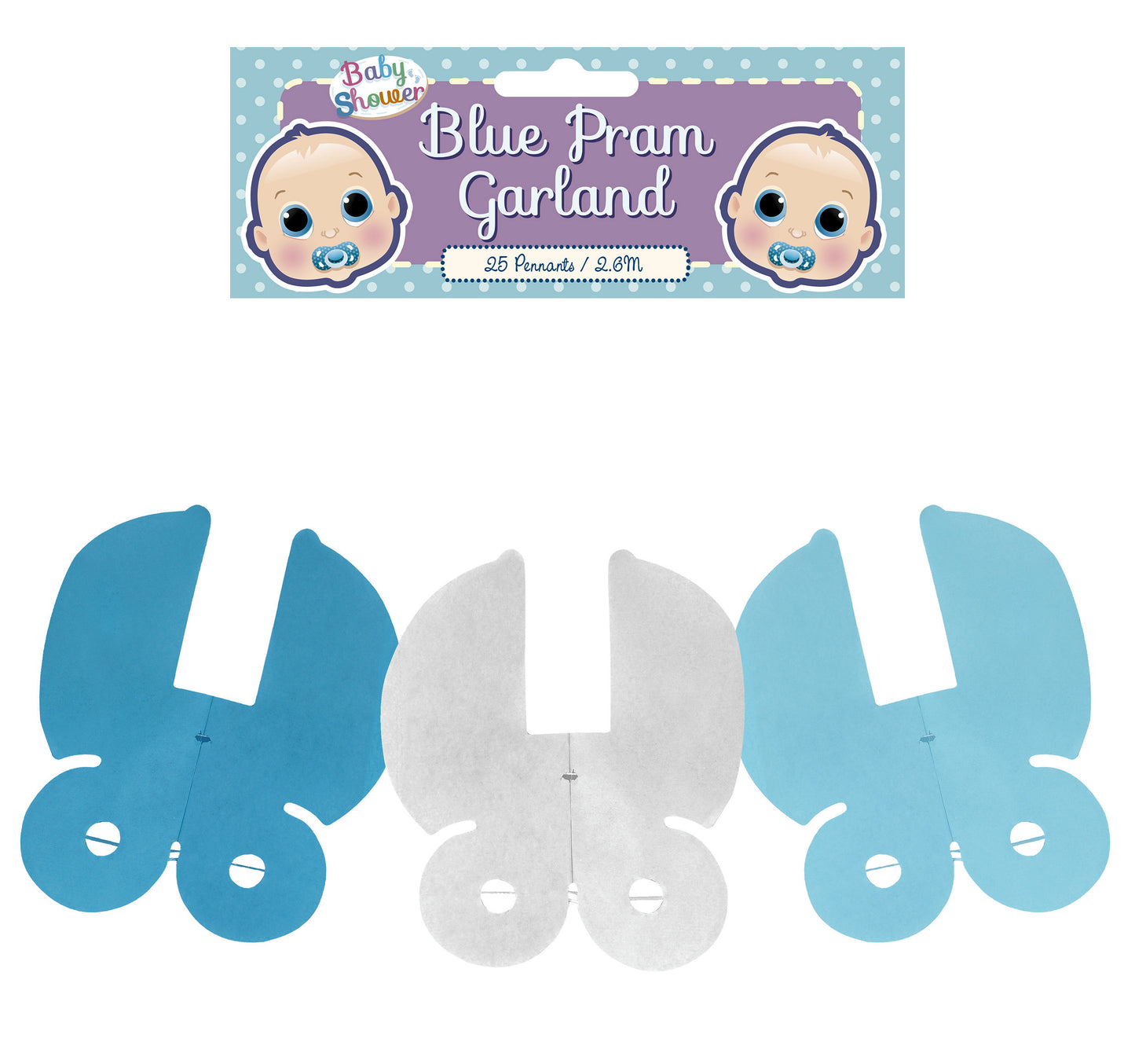 Blue Pram Garland