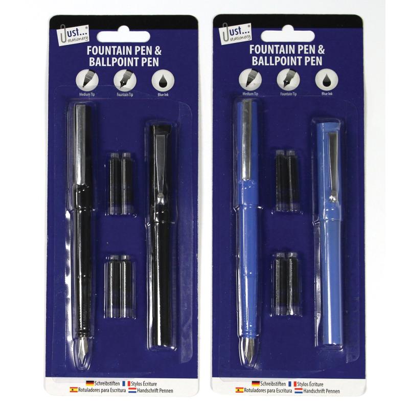 Fountain Pen & Ballpoint Pen Set - Assorted Writing Instruments Elegant Office Supplies Gift Set