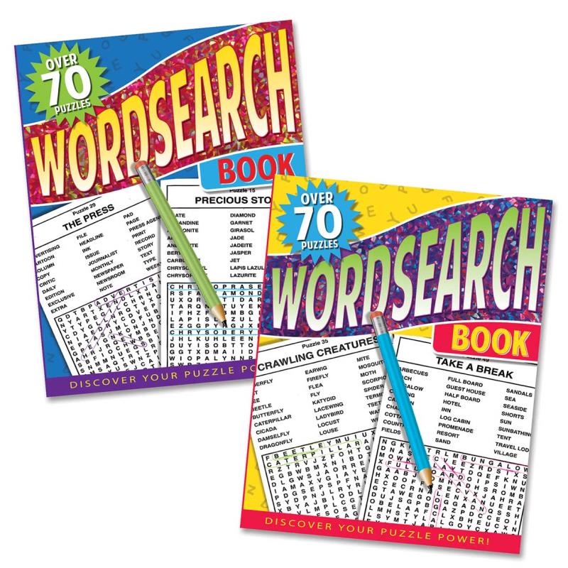 Superior Word Search Book - Assorted Puzzles Brain Teasers Fun Activities