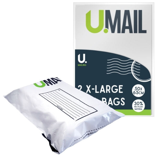 Mail Bags Extra Large - 2 Pack Self-Seal Waterproof Durable Postal Packaging Supplies Heavy Duty Envelopes