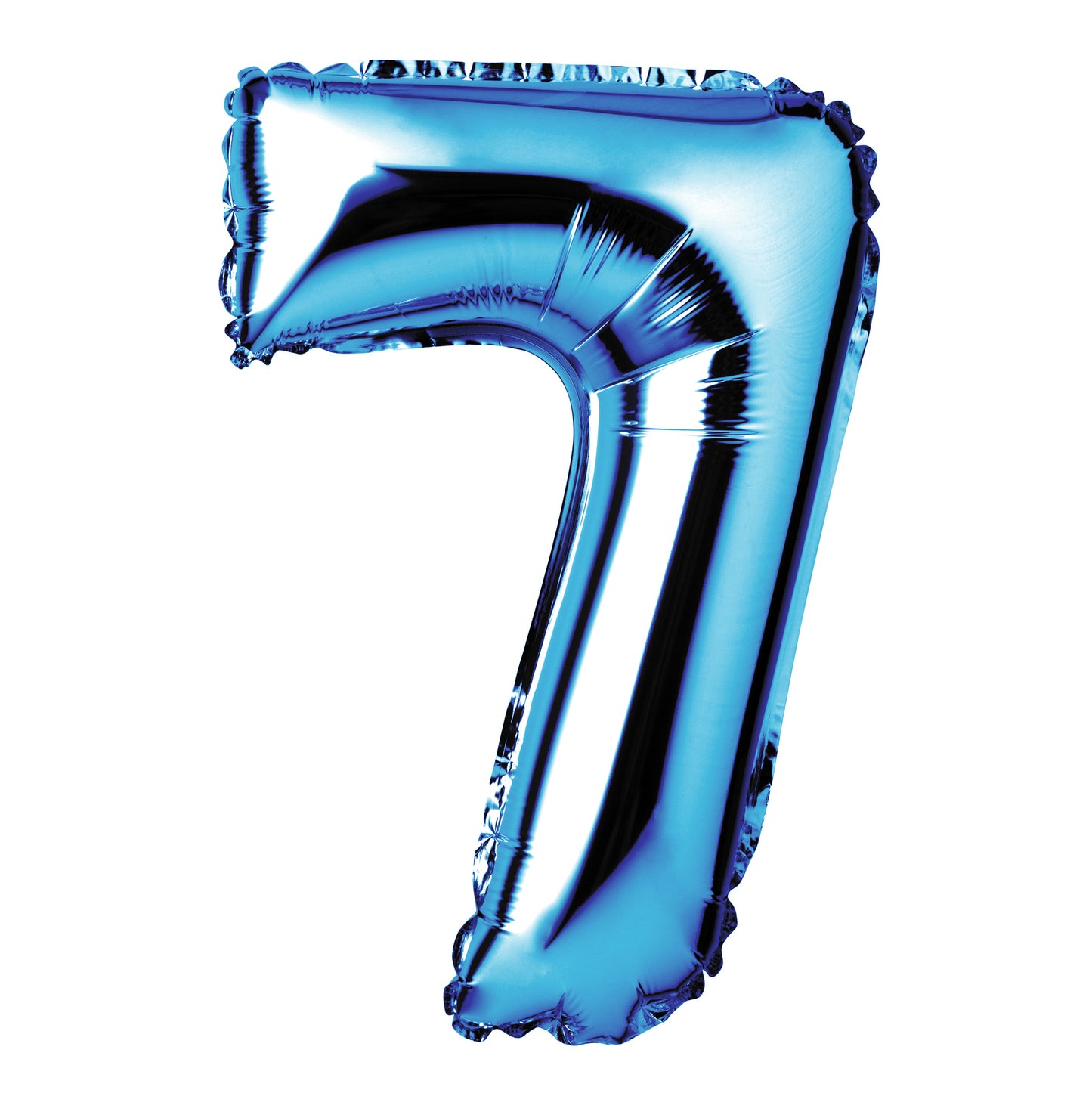 Large Blue Foil "Number 7" Balloon