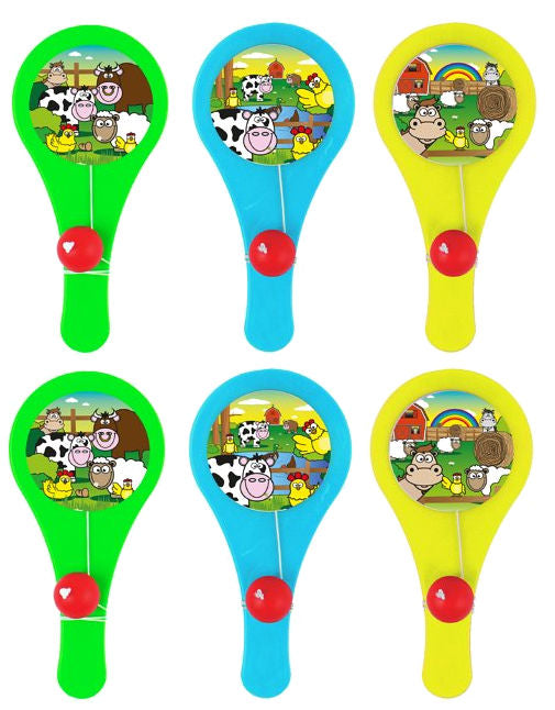 6 Farm Plastic Paddle Bats