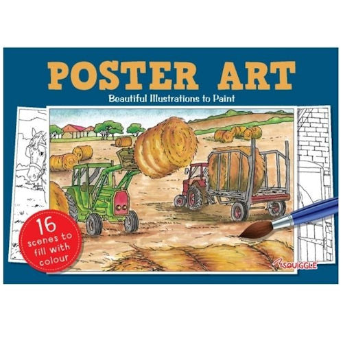 A4 Poster Arts Colouring In Book - Assorted Large Designs Colouring Fun Vibrant High Quality