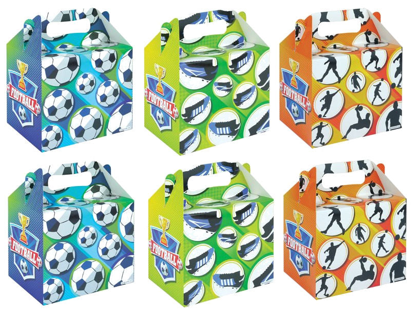 6 Football Party Boxes