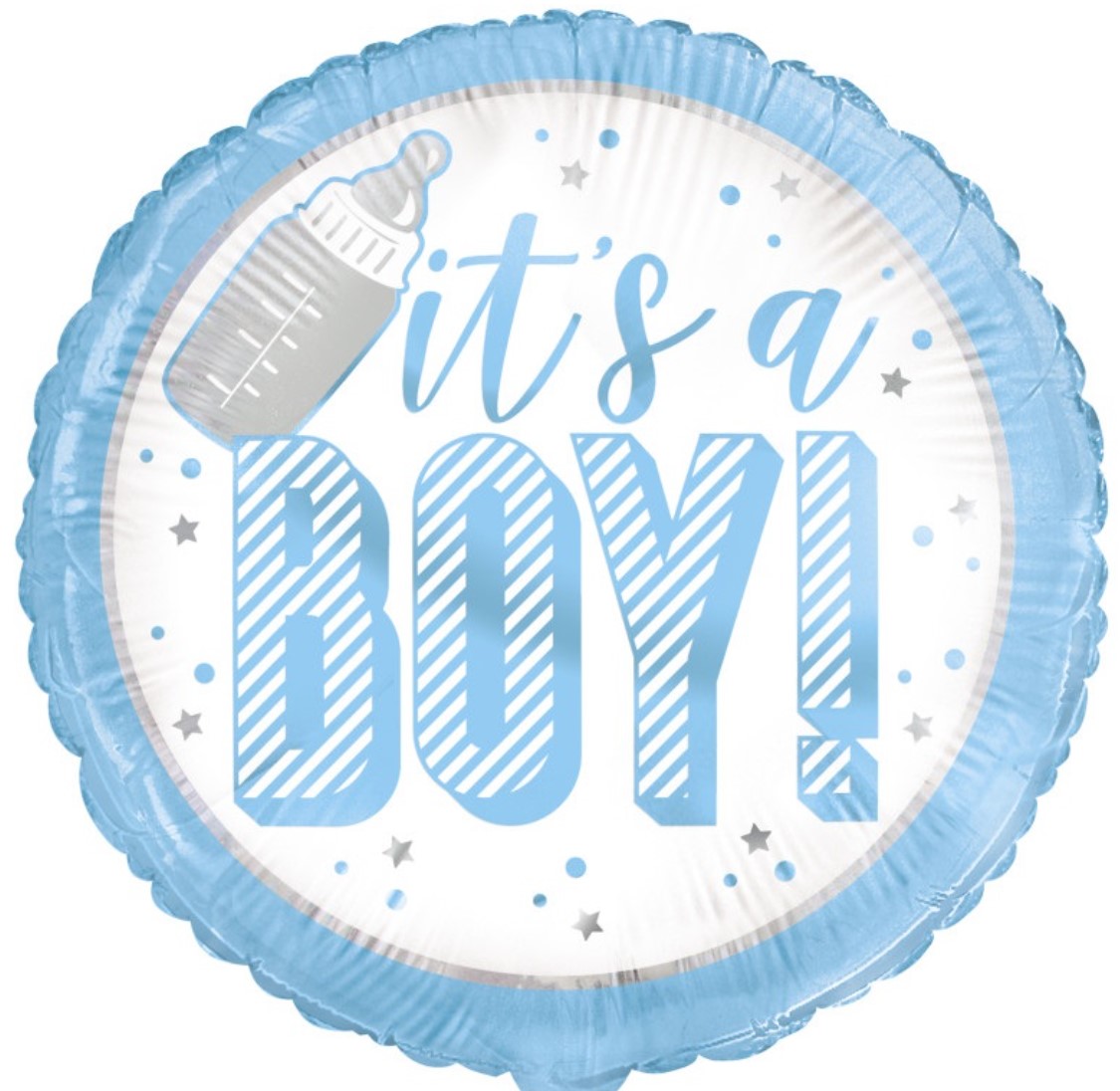 It's A Boy 18" Round Foil Balloon