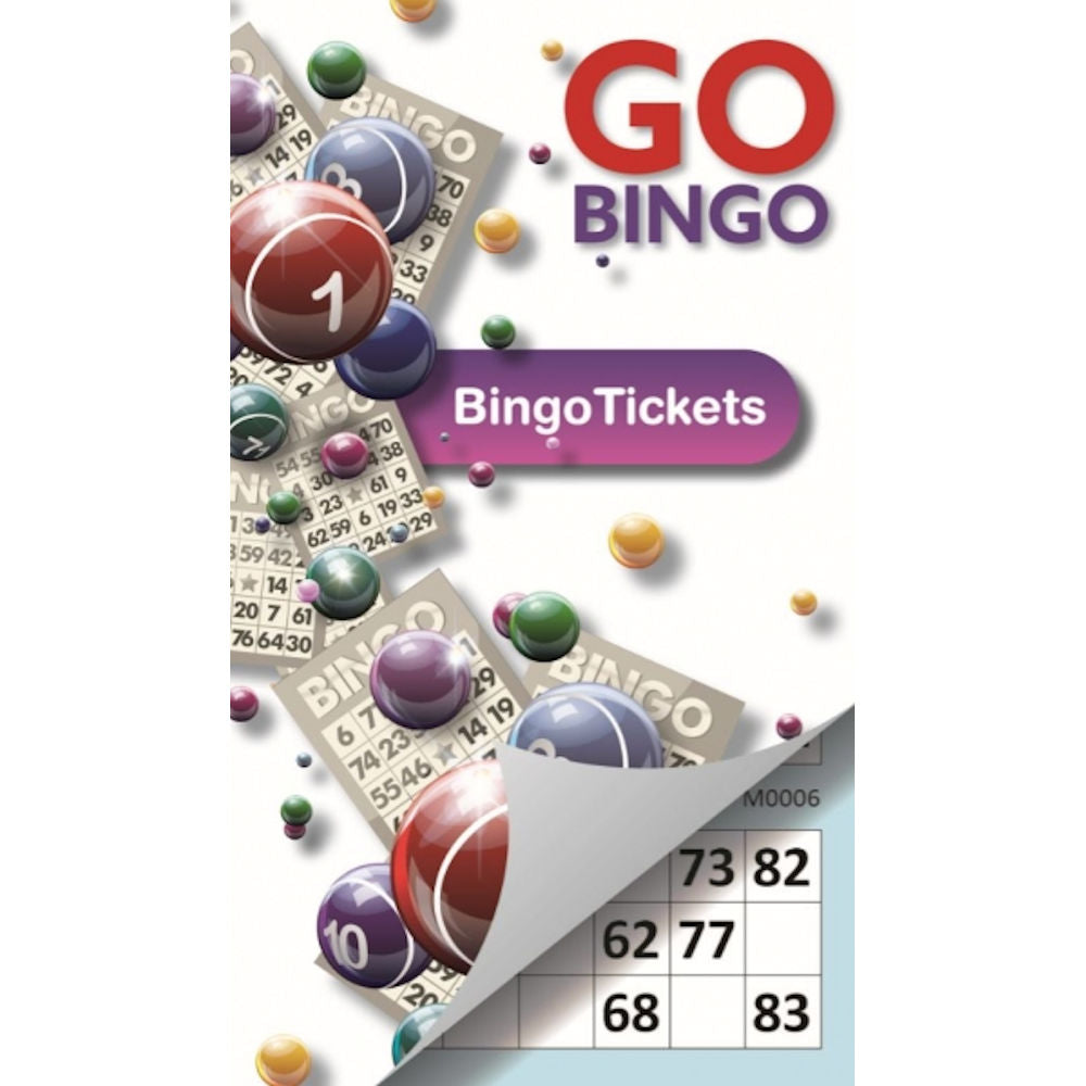 Bingo Tickets - Assorted 20.6cm x 12cm Bingo Games Assorted