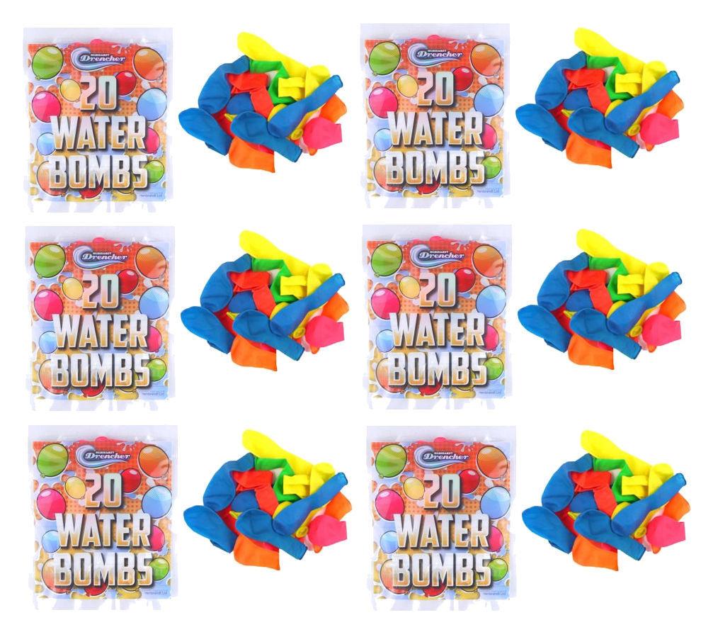 120 Water Balloons (6 Packets Of 20)