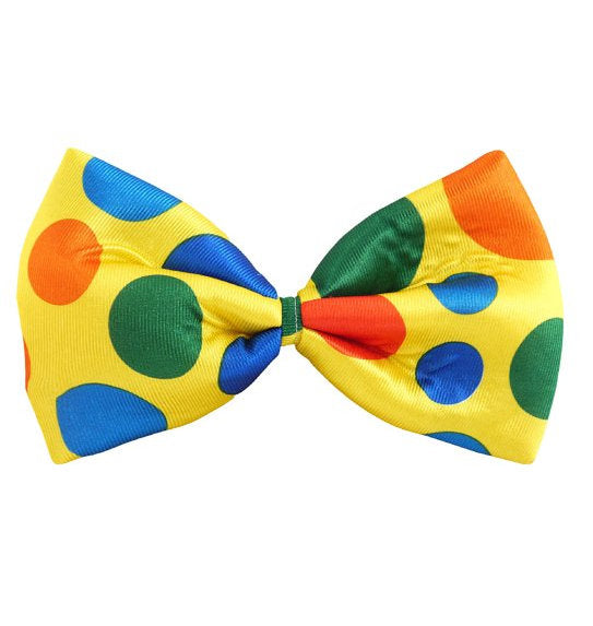 Large Spotty Clown Bow Tie