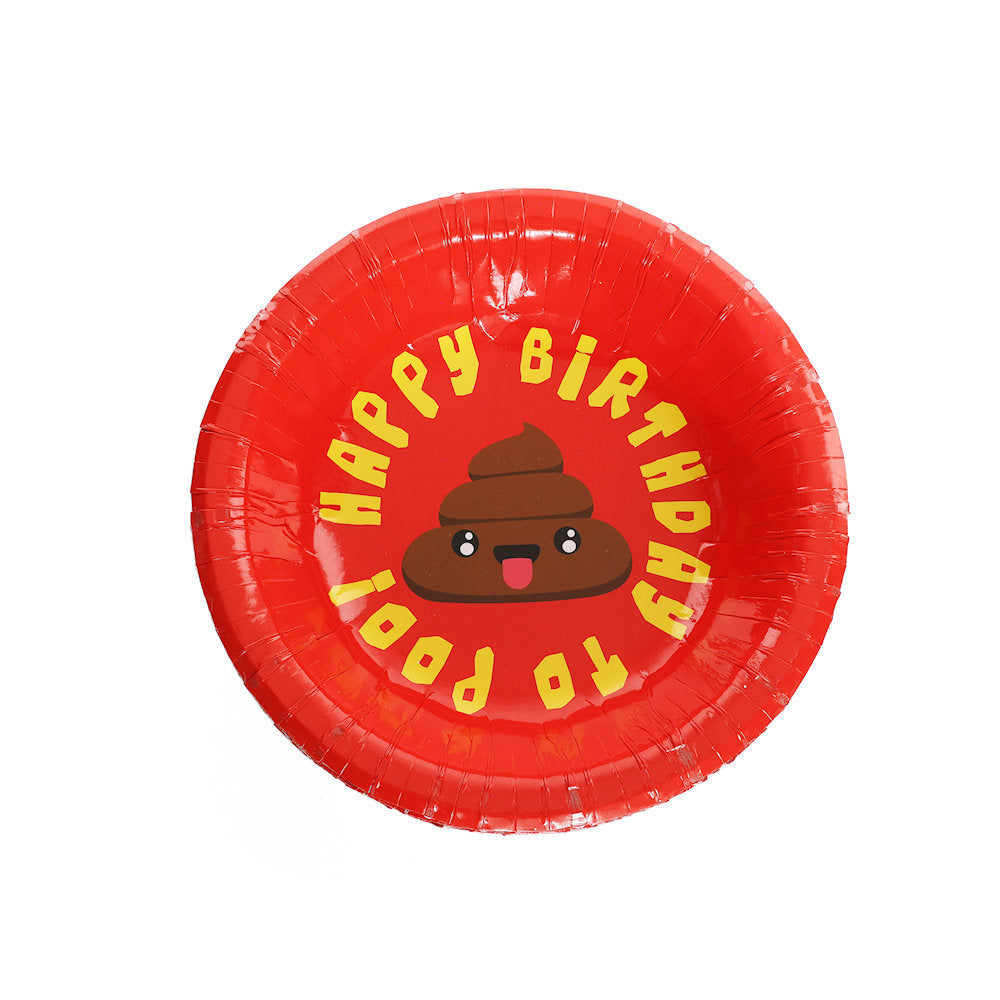 16 Emoji Poo Paper Party Bowls