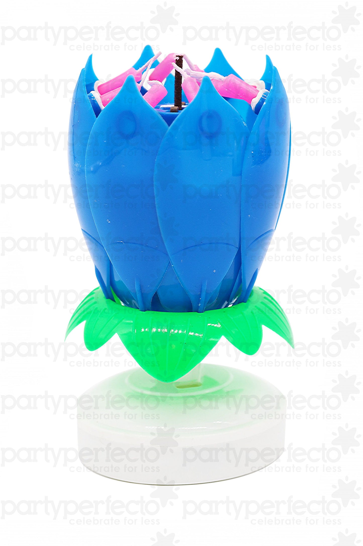 4 Musical Flower Candles
