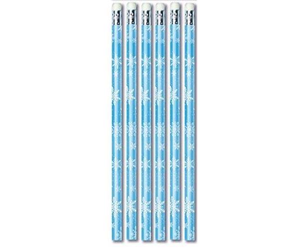 6 Snowflake Pencils