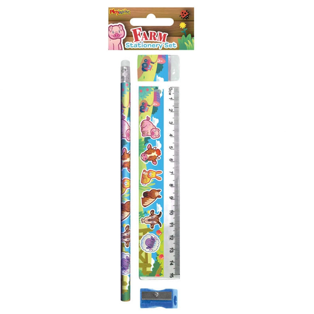 Farm 4 Piece Stationery Set