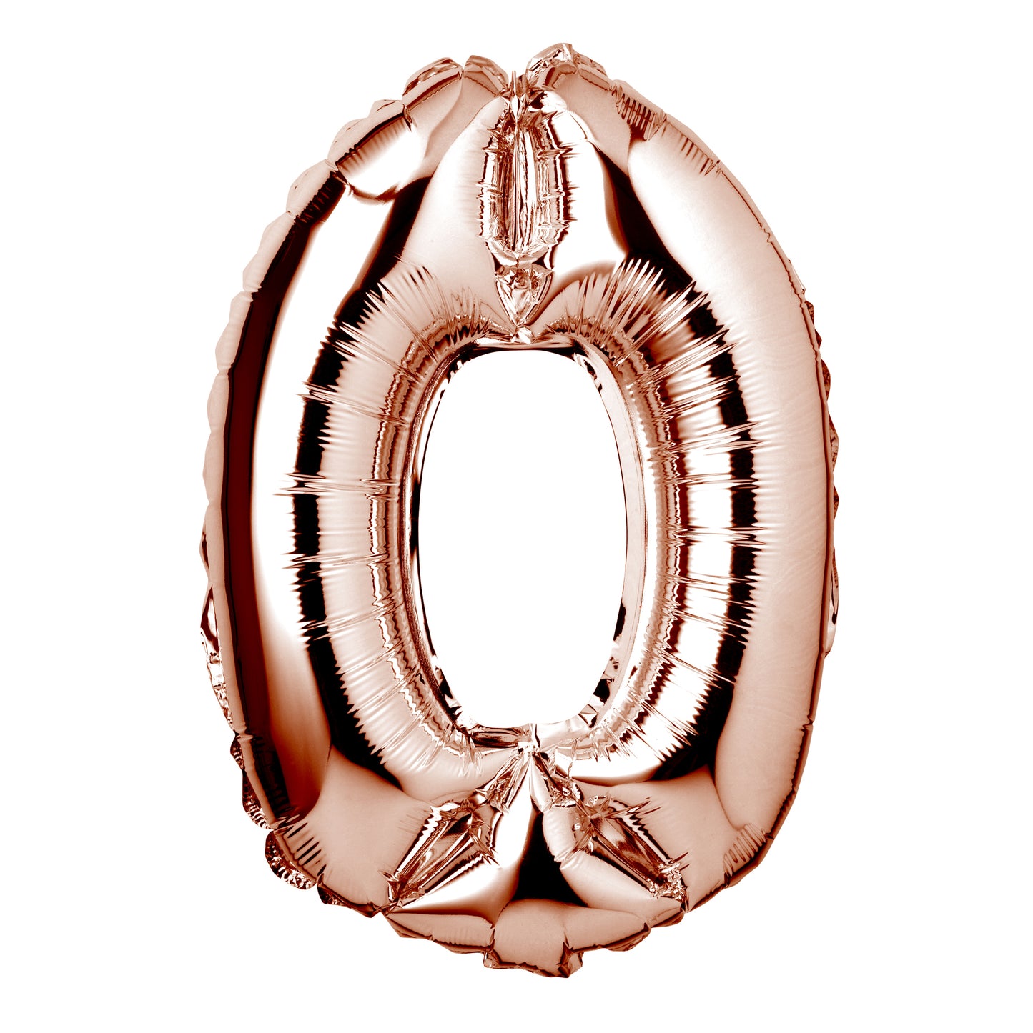 Large Rose Gold Foil "Number 0" Balloon