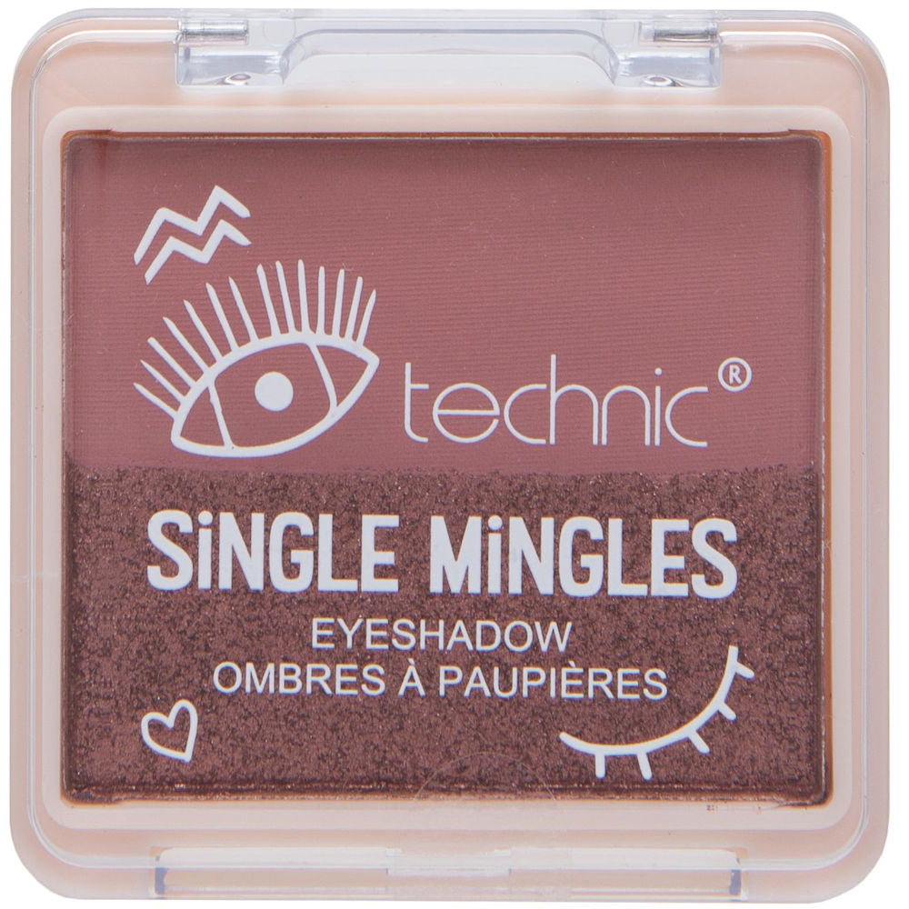 Technic Cosmetics Single Mingles Eyeshadow - Got a Crush Pink Highly Pigmented Long-Lasting Blendable Smooth Application