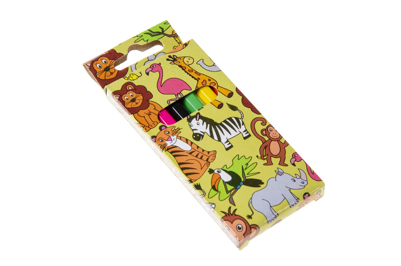 6 Wild Animal Halfsize Colouring Pencils