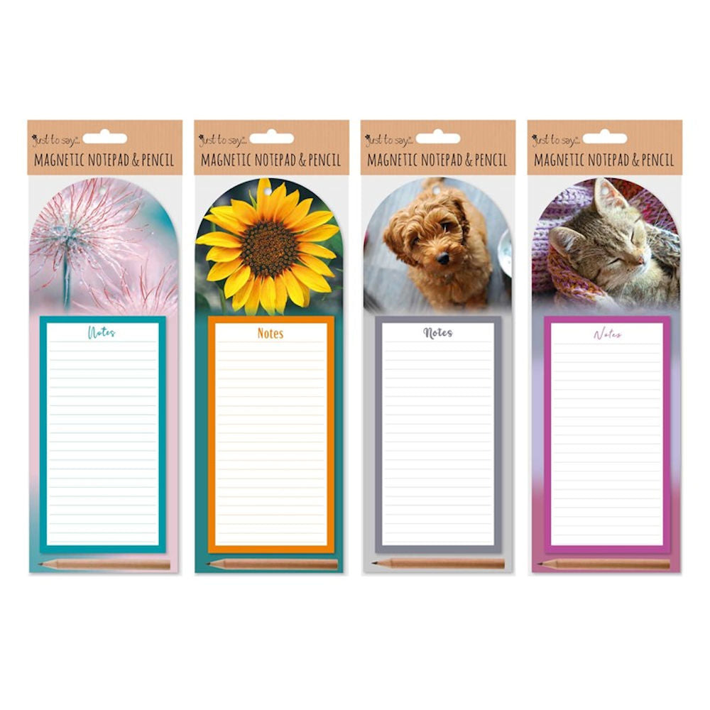 Magnetic Notepad & Pencil - Assorted Colours Convenient Kitchen Office Supplies Memo Pad