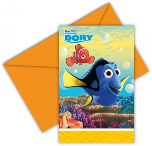 6 Finding Dory Party Invitations