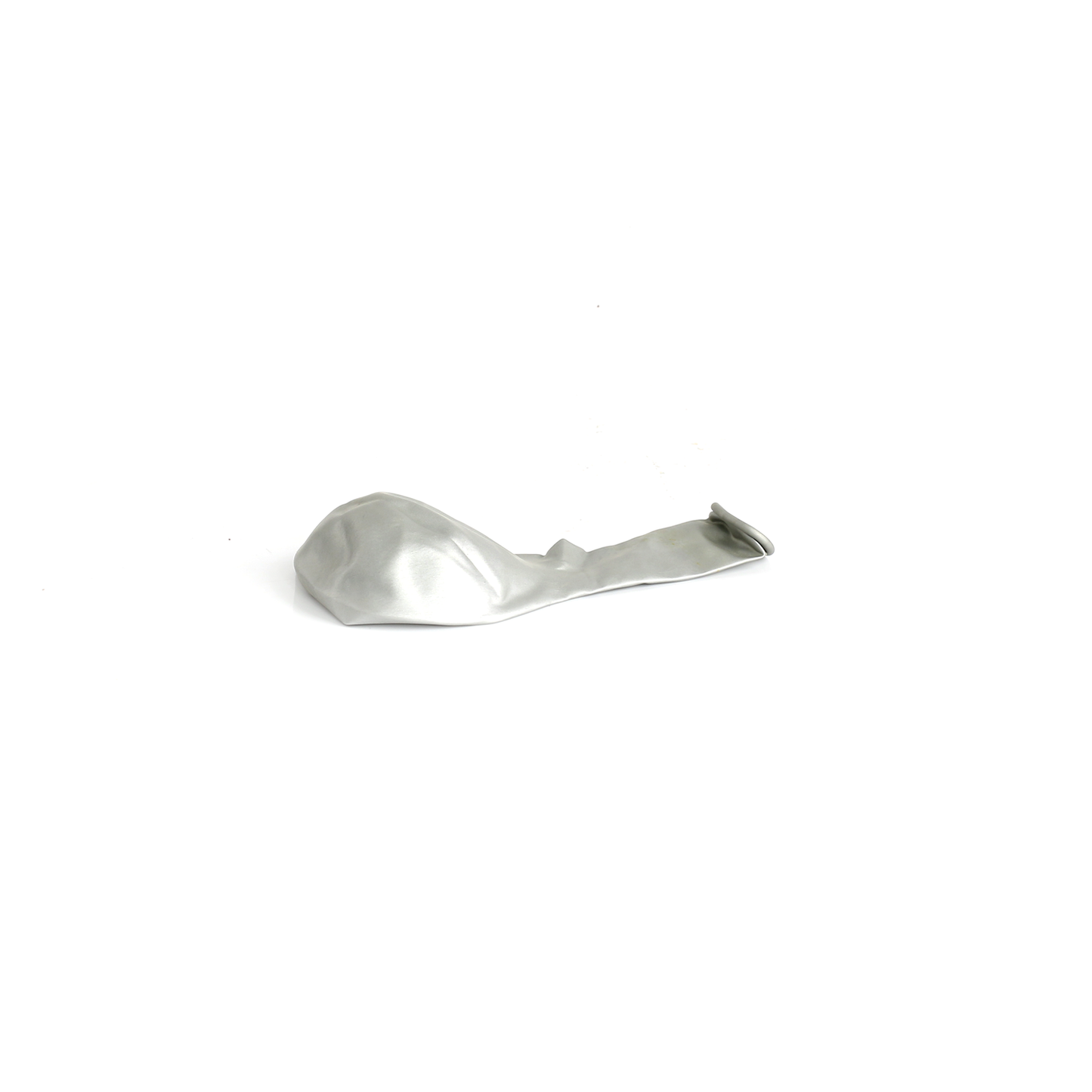 100 Metallic Silver 7" Latex Balloons