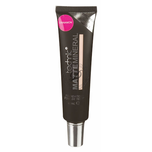 Technic Cosmetics Matte Mineral Foundation Cinnamon - Full Coverage Long-Lasting Lightweight Natural Finish