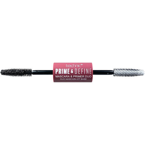 Technic Cosmetics Prime & Define Black Mascara & Primer Duo - Makeup Beauty Lengthen Volumize Define Lashes