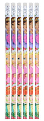 6 Princess Pencils