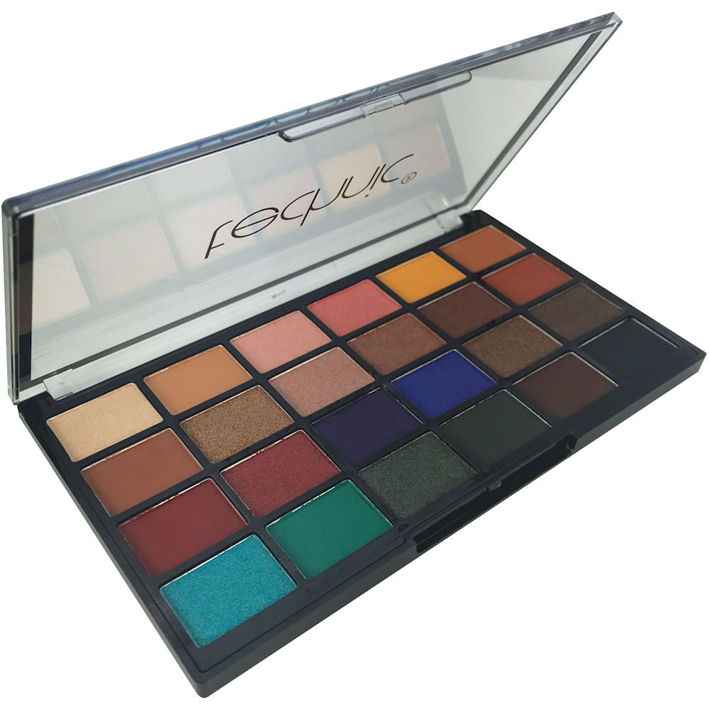 Technic Cosmetics 24 Colour Eyeshadow Palette BAS4 Trendsetter - Makeup Beauty Glamour Vibrant Shades Palette