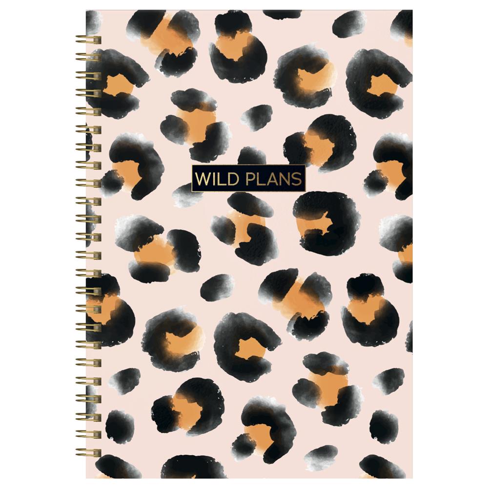 A5 Wild Plans Wiro Notebook - Spiral-Bound Journal Organising Plans Notes