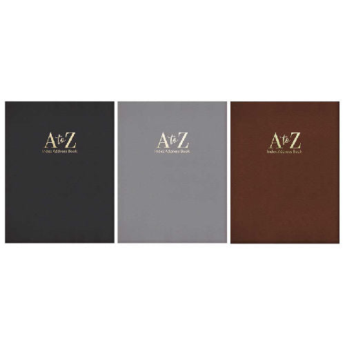 Midi Exec Padded Address Book - Assorted Colours Professional Organiser Contact Journal