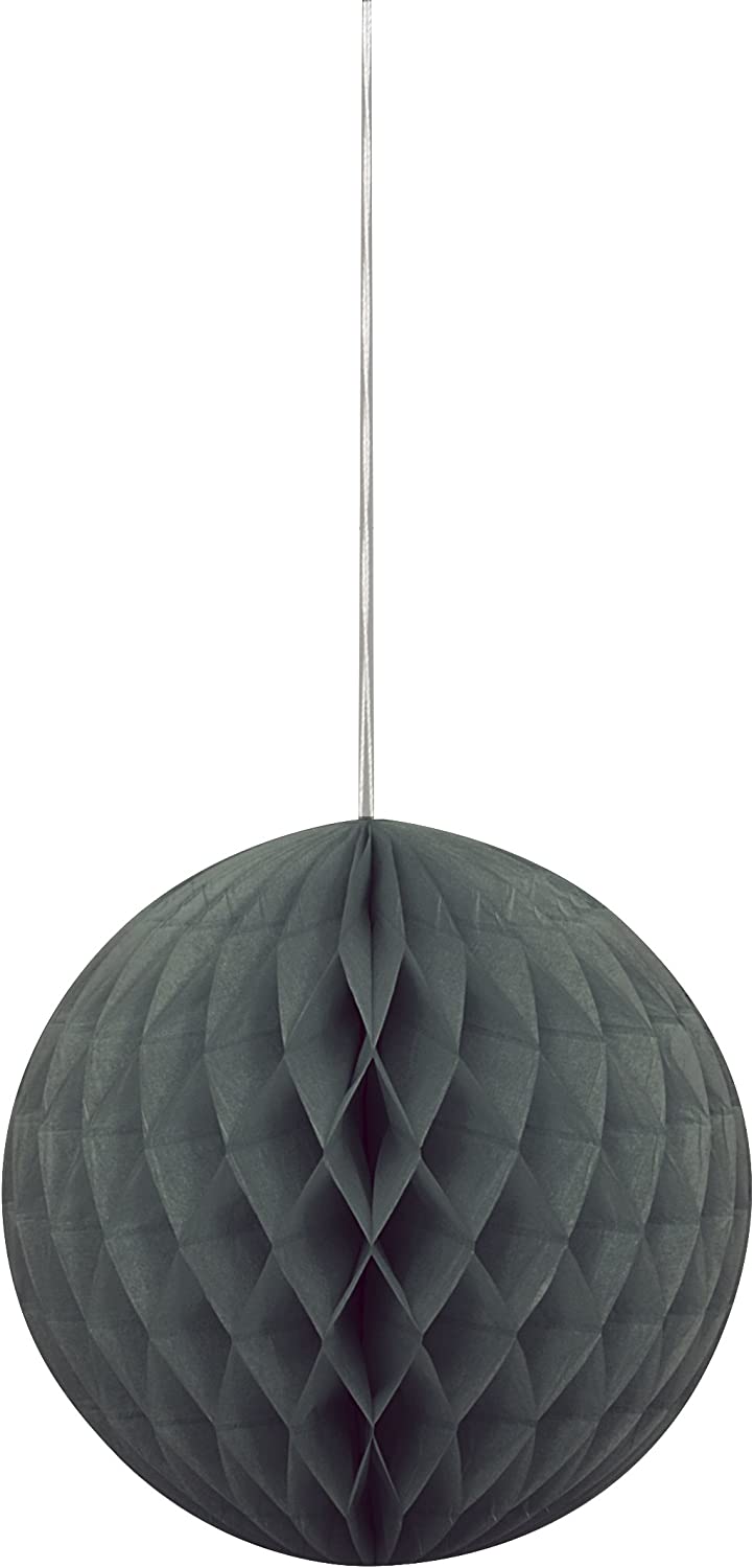 Black 8" Honeycomb Ball Decoration
