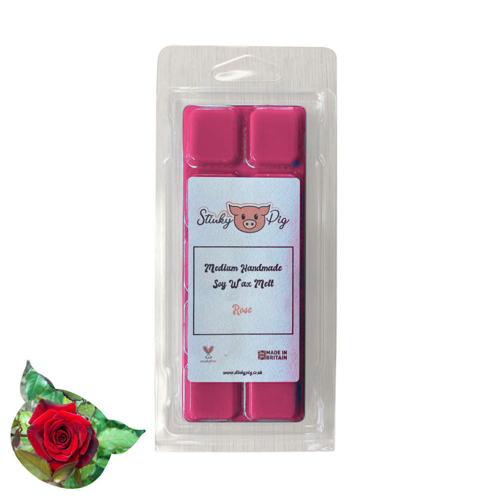 Stinky Pig Highly Scented Soy Wax Melt Clam - 50g Rose