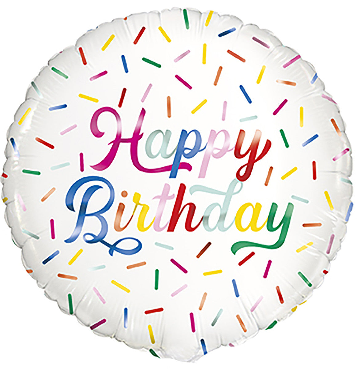 Birthday Sprinkle 18" Round Foil Balloon