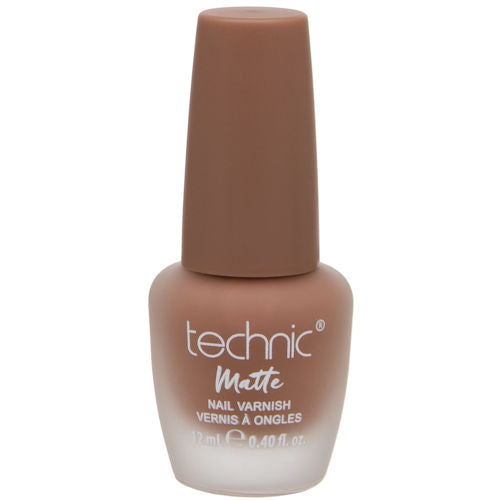 Technic Cosmetics Matte No Shine Nail Polish Natural Nude Matte Ring On It 12ml - Nail Colour Matte Finish Long-lasting