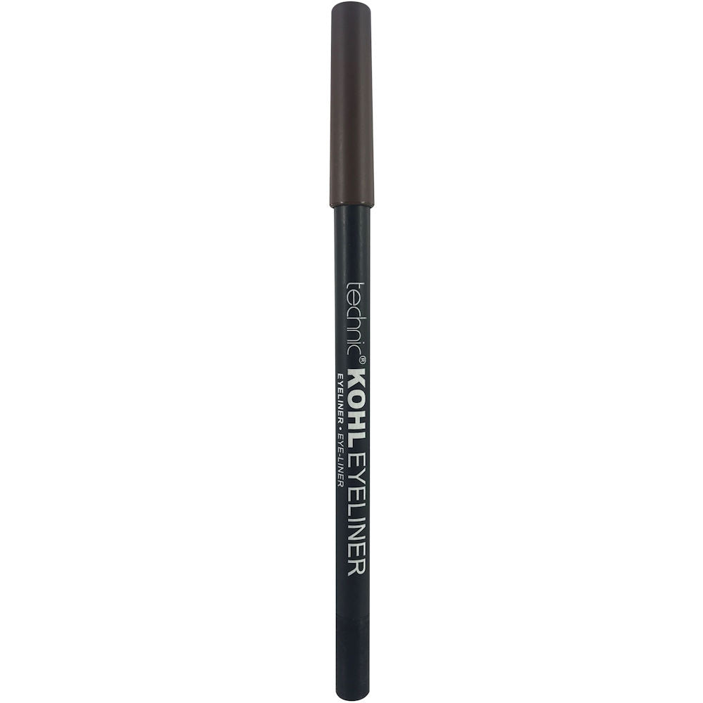 Technic Cosmetics Kohl Eyeliner Pencil Brown - Intense Pigment Long-Lasting Smudge-Proof Smooth Application
